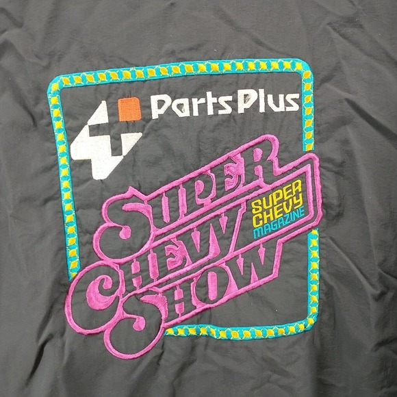 Made In The USA Men's Super Chevy Show Jacket Gray XL BFGoodrich Vintage 1994 - Picture 9 of 15
